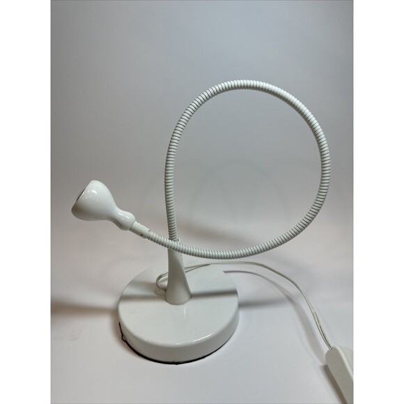 IKEA JANSJO White Flexible Articulating Goose Neck.Desk Work Lamp Warm LED Light - Picture 4 of 5